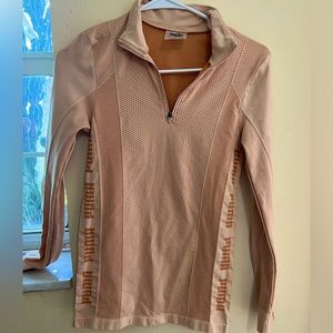 Puma quarter zip running long sleeve top